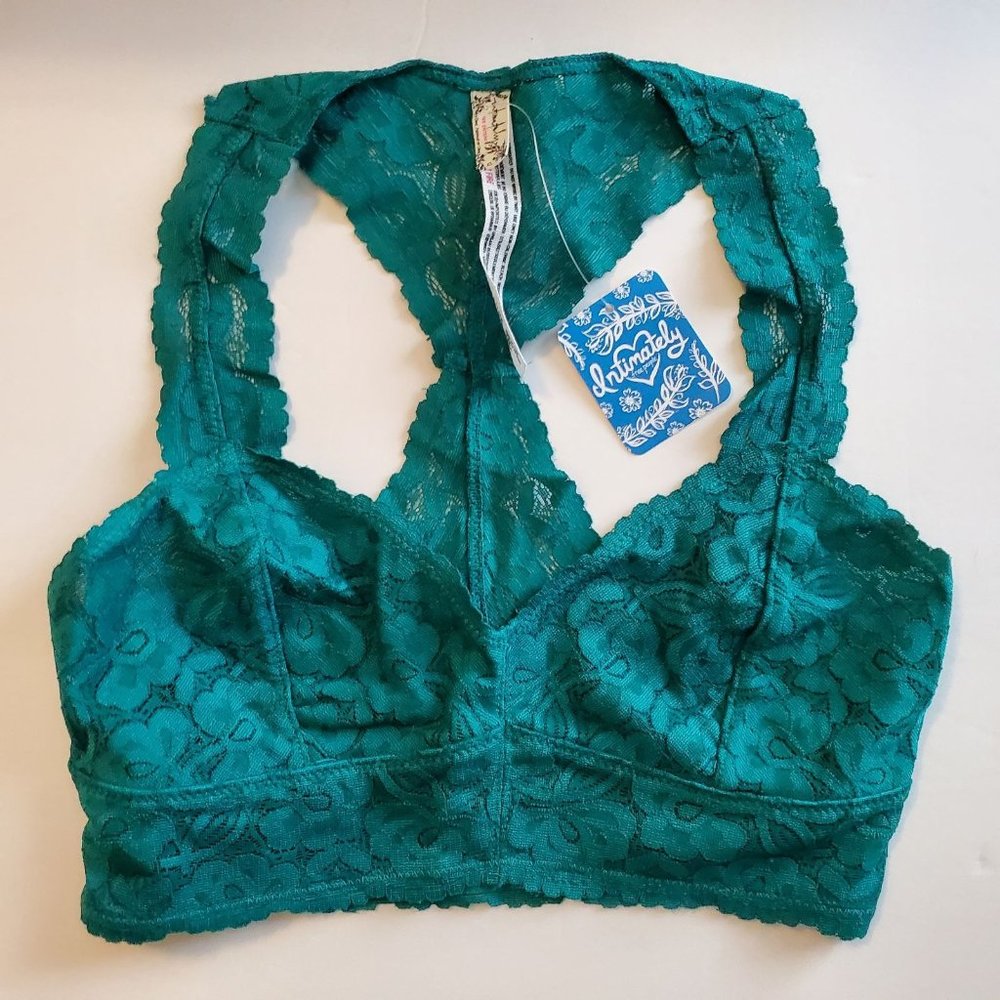 NWT Intimately Free People Galloon Floral Lace Women's Extra Small Racerback Bra